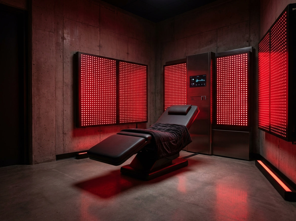 Elite red light therapy recovery room
